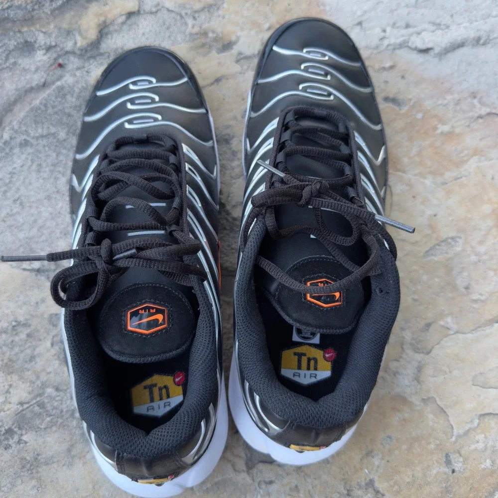 Nike Mens Air Max Plus Golf Black Total Orange FZ4150-002 Size 12 NWOB